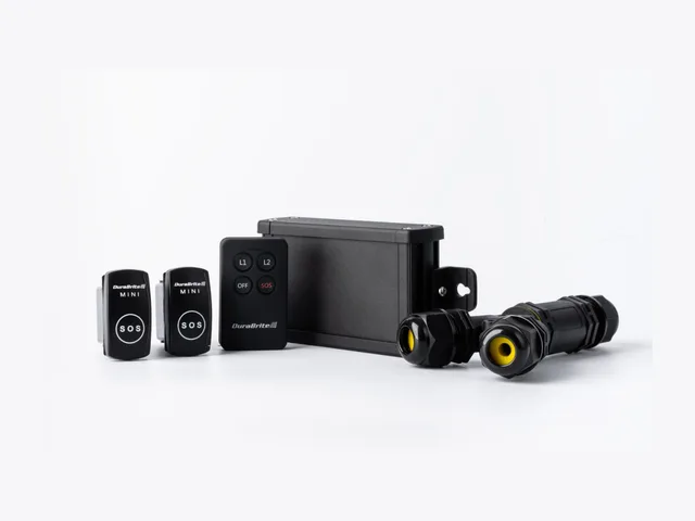 DuraBrite Gen2 control box kit: control box, key fobs and waterproof inline connectors