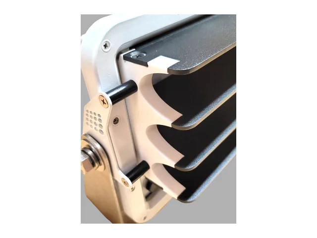 White DuraBrite Mini glare-control shield fitted to a light